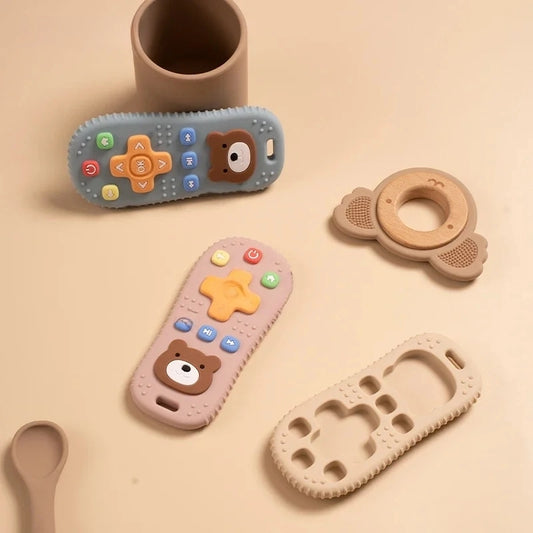 Mini Me Remote Control Teether - 3 Colors