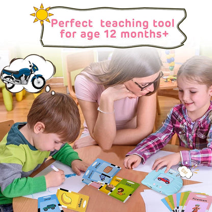 Mini Me & Tot Learn and Listen Interactive Flash Cards - ENG / 2 Colors